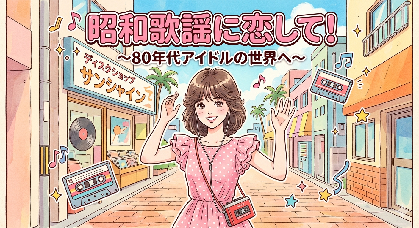昭和歌謡に恋して！〜80年代アイドルの世界へ〜のイラスト